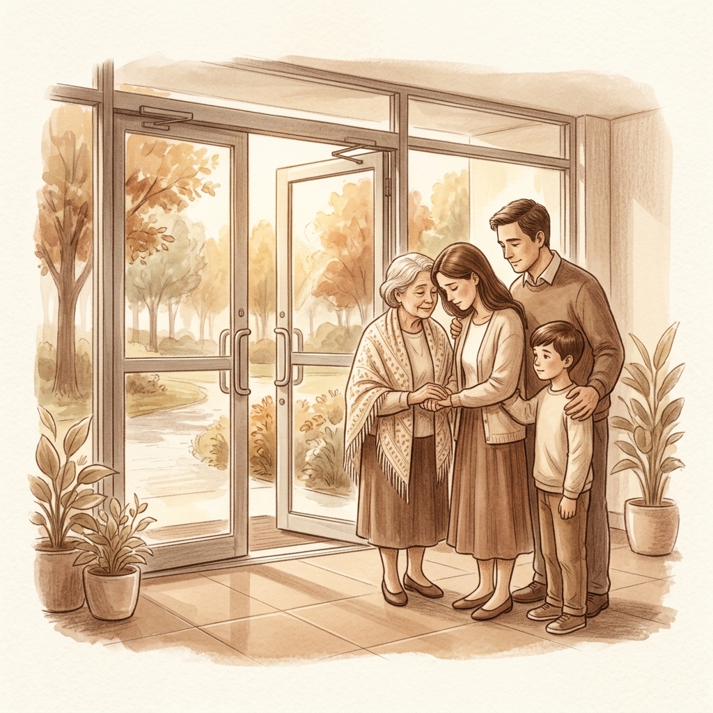 Heart Attack Grieving Family Relief